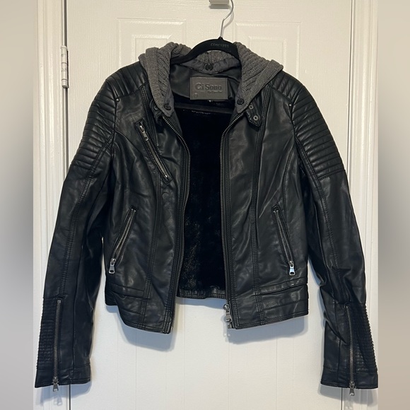 Vintage Faux Leather Jacket - Picture 1 of 7